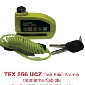 TEX 557 UCZ Disk Kilidi Alarmlı Hatırlatma Kablosu