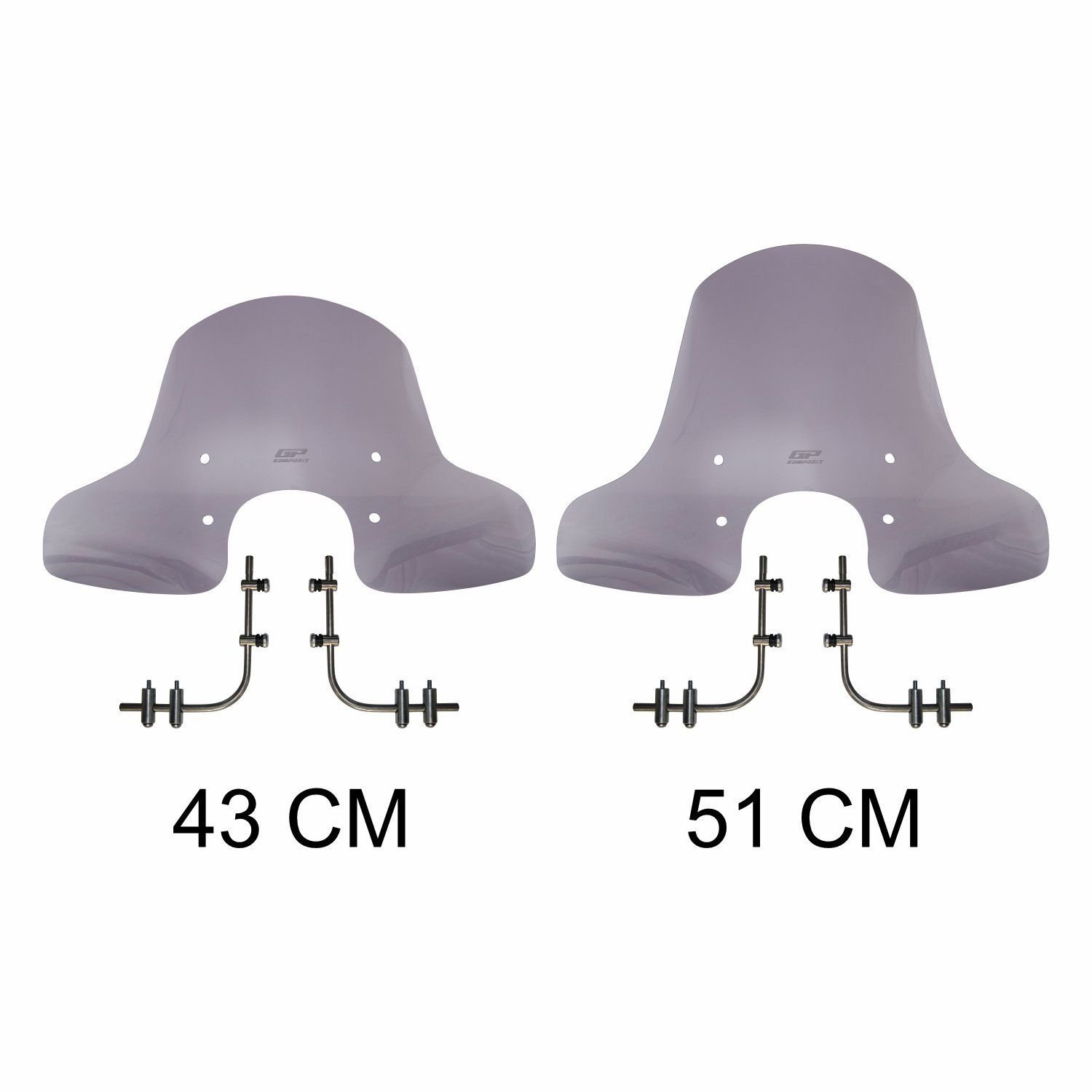 GP Kompozit - Peugeot Django 2015-2024 Uyumlu Ön Cam Füme - 51 cm