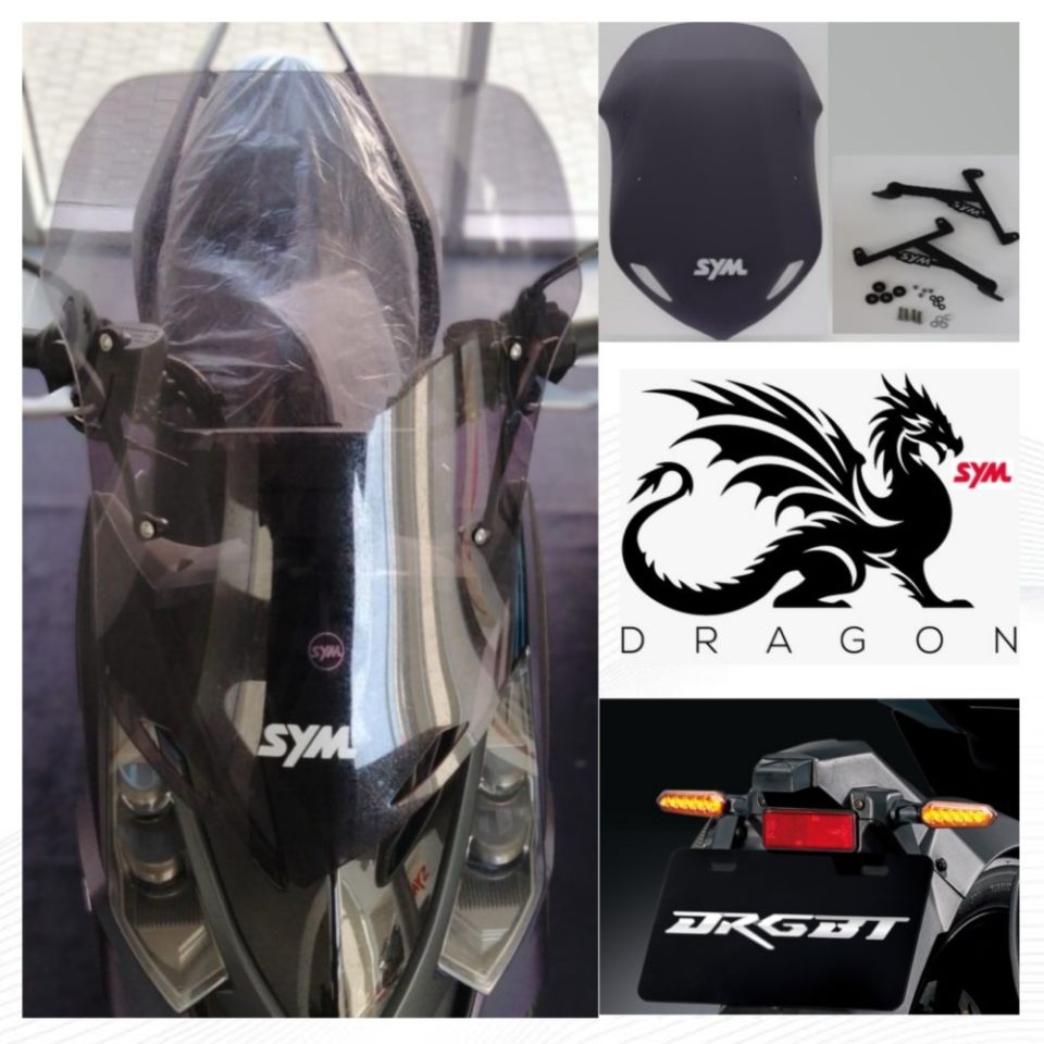 SYM Orta Boy Tur Camı - Dragon