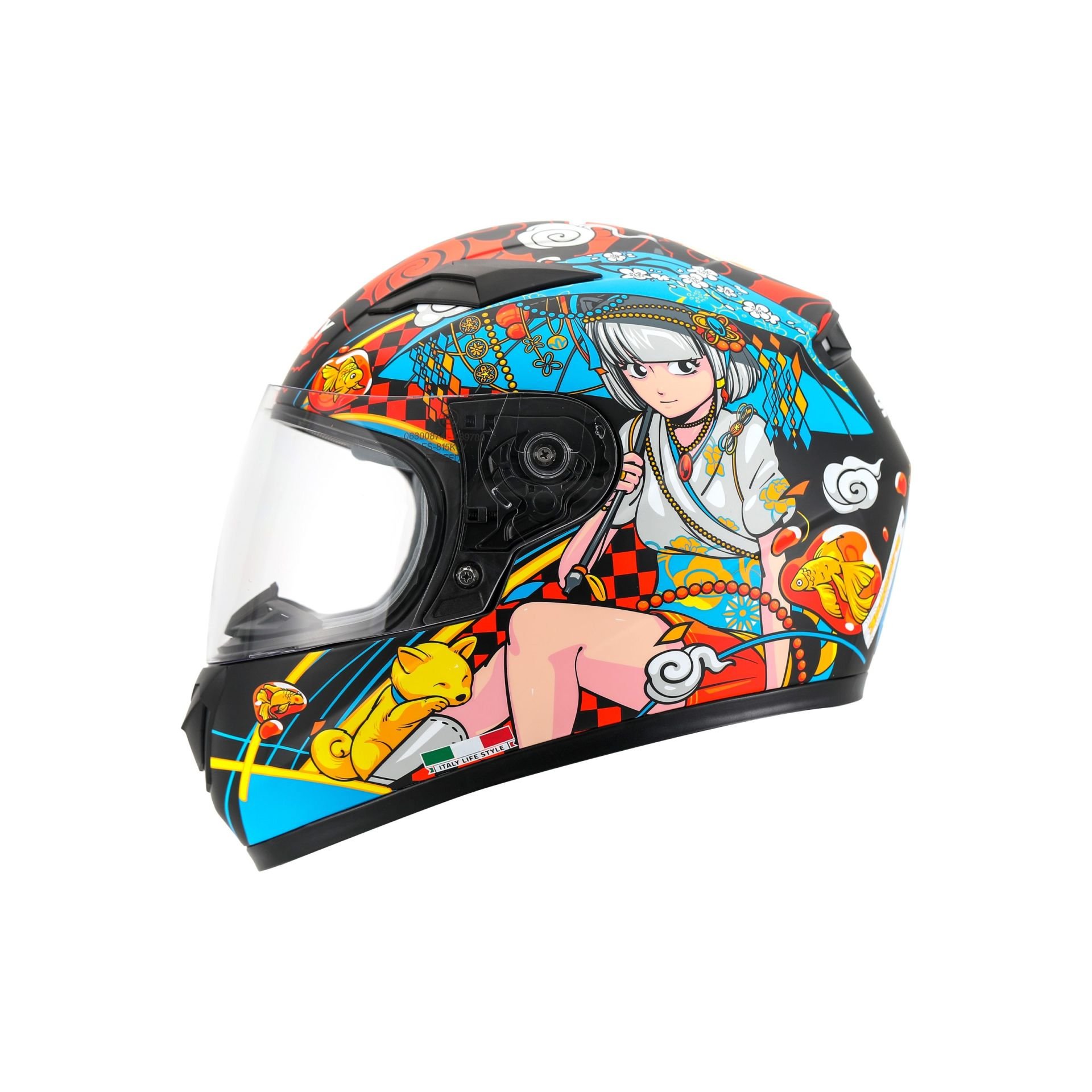 Sway 815K Çocuk Kask Spirit Red Blue XL